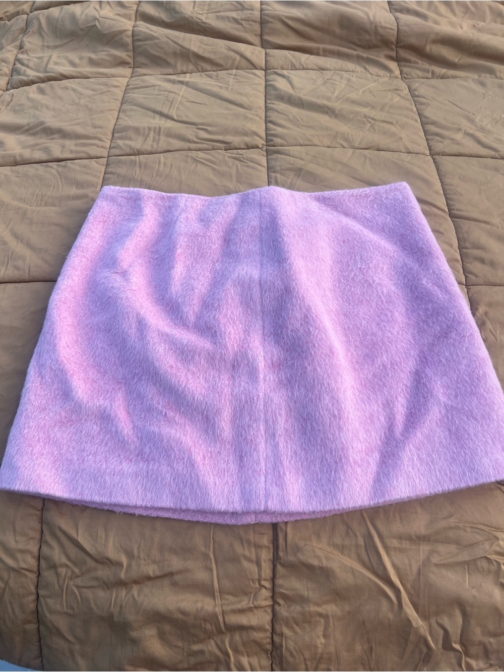 Boden Bubblegum Pink Wool/Mohair Blend Furry Mini Skirt Size 16 Barbiecore